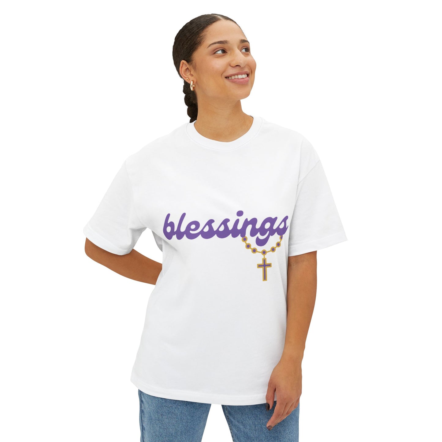 "Blessings" Unisex Oversized Tee
