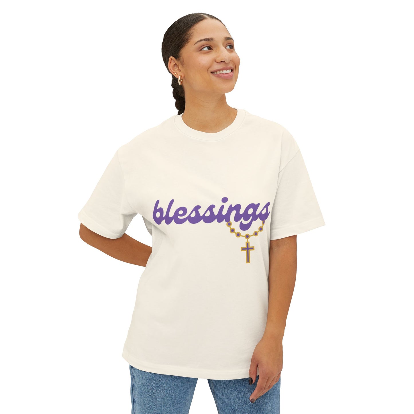 "Blessings" Unisex Oversized Tee